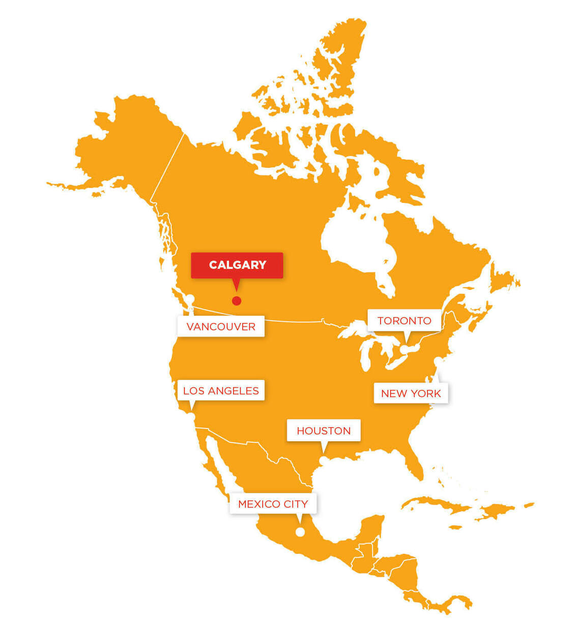 North America map