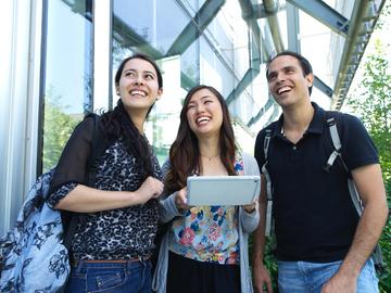 ELP Students in front of the TFDL building