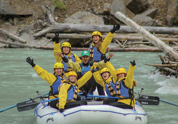 Whitewater rafting