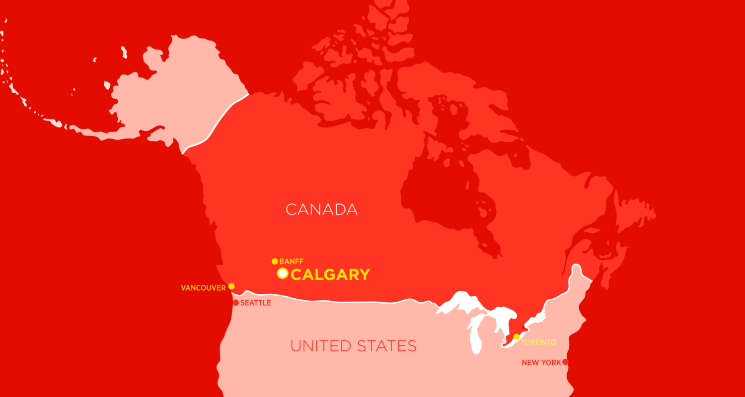 Mapa, de, Canadá